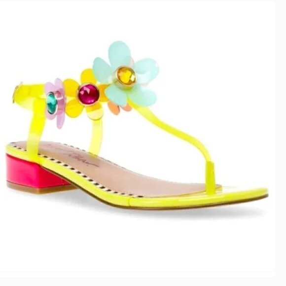 Betsey Johnson Shoes - Betsey Johnson Alanni Sandal Yellow Flower NIB 6.5